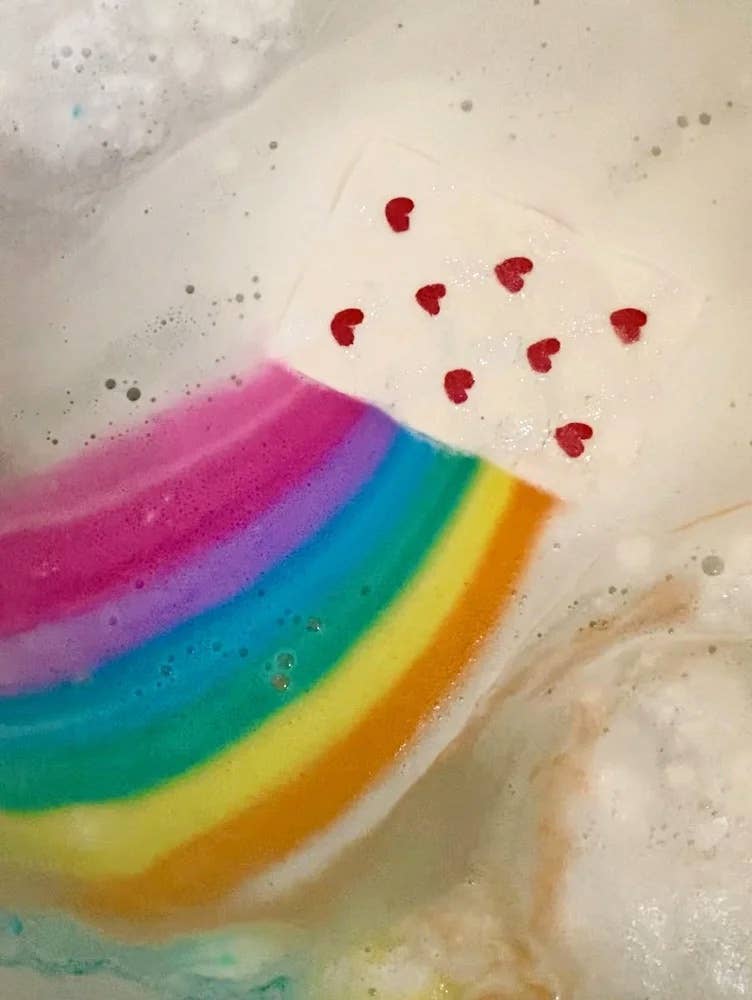 Rainbow Strawberry Lemonade Bath Bomb