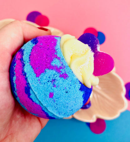 Rainbow Sorbet Bath Bomb with Cocoa Shea Butter