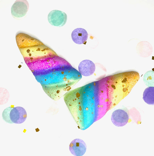 Unicorn Horn Hidden Rainbow Bath Bomb