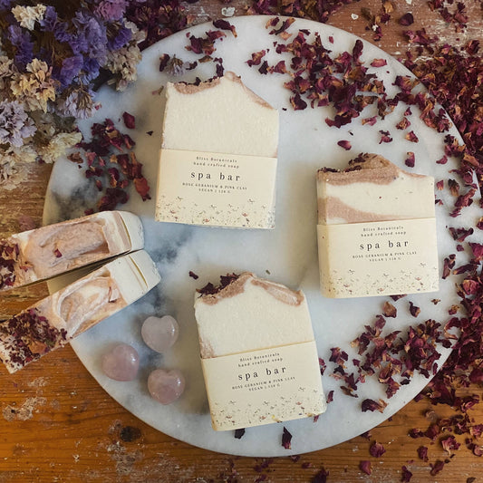 Spa Bar – Pink Clay Rose Geranium & Salt