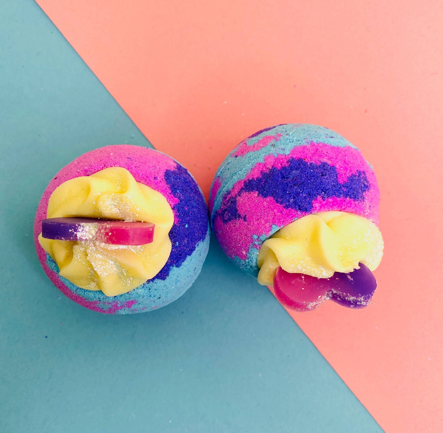 Rainbow Sorbet Bath Bomb with Cocoa Shea Butter