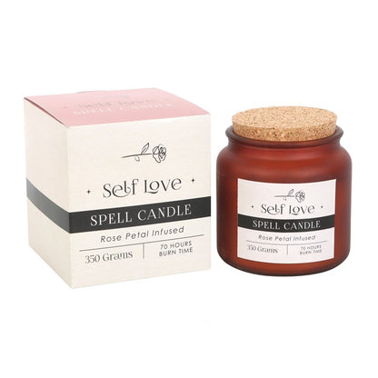 Self Love Candle: Self-Love Rose Petal Jar Candle – Manifest Confidence & Inner Peace