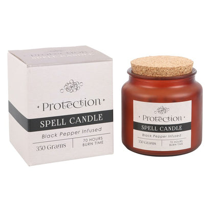 Protection Candle: Black Pepper Protection Jar Candle – Shield Your Energy & Strengthen Security