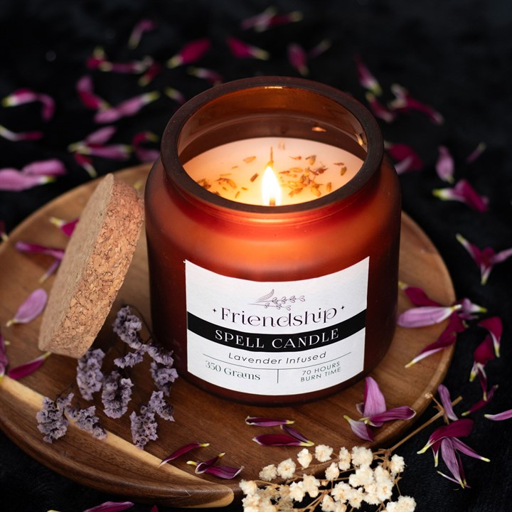 Friendship Candle: Lavender Friendship & Love Jar Candle – Manifest Connection & Harmony