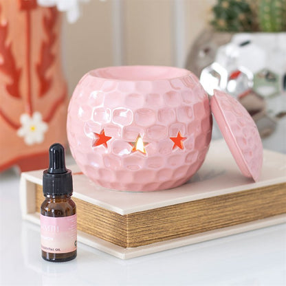 Pink Disco Ball Oil Burner