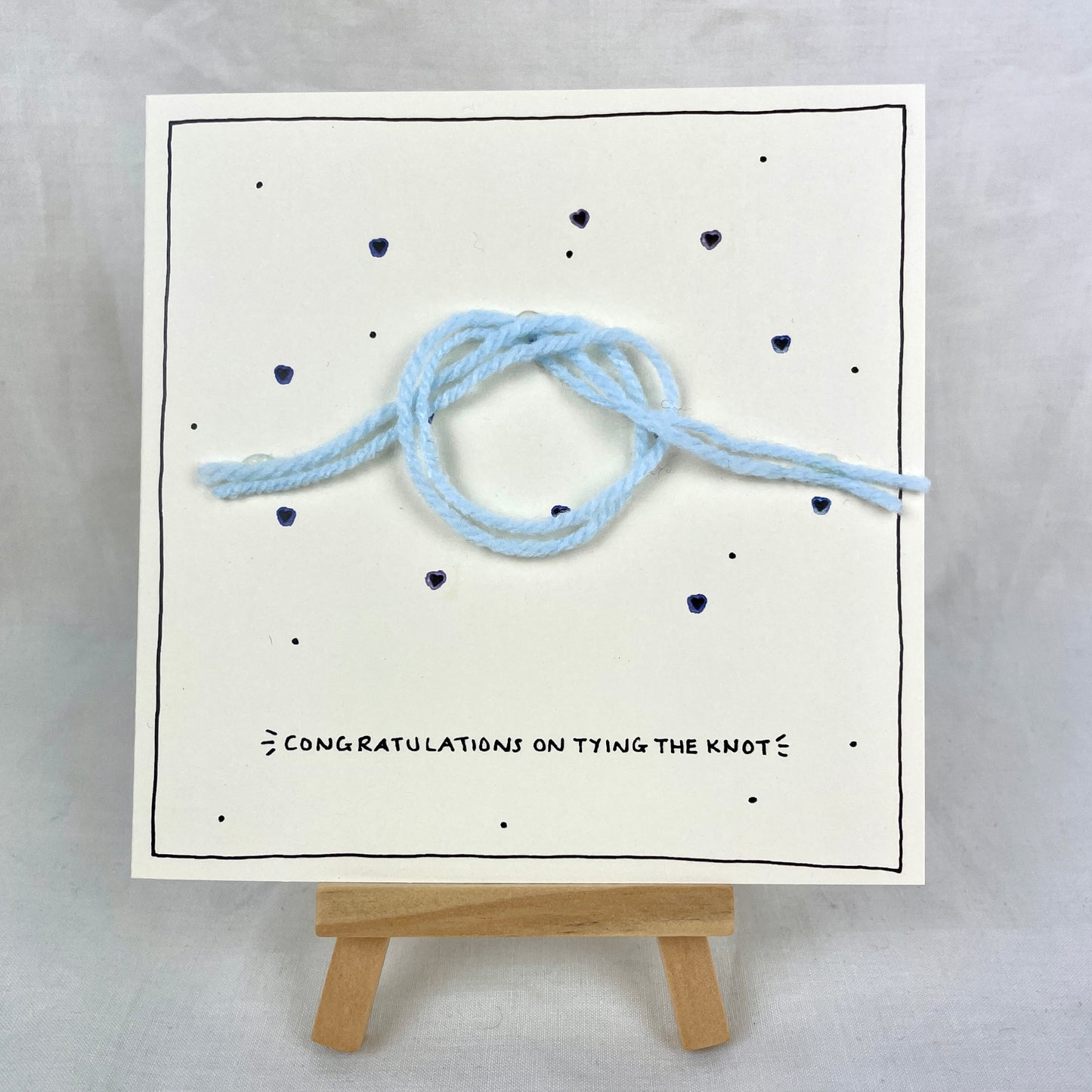 ‘Congratulations on Tying the Knot’ Handmade Greeting Card