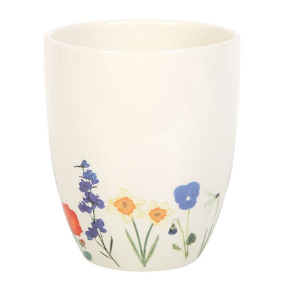 Plant Pot: Wildflower Bloom Ceramic Plant Pot – A Touch of Nature’s Beauty