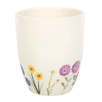 Plant Pot: Wildflower Bloom Ceramic Plant Pot – A Touch of Nature’s Beauty