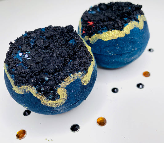 Bath Bomb for Men: Handmade Geode Inspired Himalayan Salt