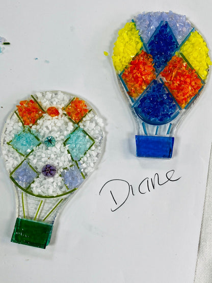 Fused glass Hot Air Balloon workshop Saturday 15th June 10.30 - 12.00 - Forever After Collective