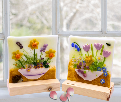 Fused Glass Spring Flowers Workshop Saturday, 15th March