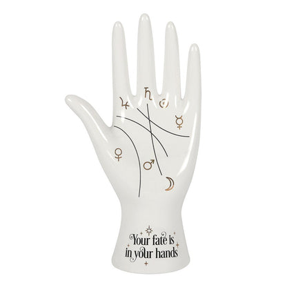 The Fortune Teller Palmistry Hand Ceramic Ornament - Forever After Collective